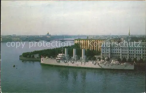 Leningrad St Petersburg Cruiser Aurora Kriegsschiff Kat. Russische Foederation