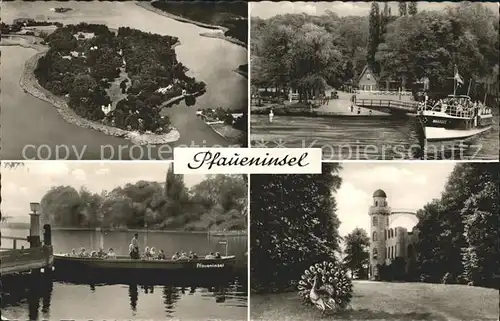 Pfaueninsel Berlin Bootsanleger Wirtshaus Pfau Schloss Kat. Berlin