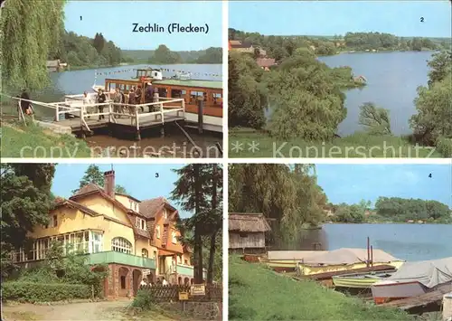 Zechlin Flecken Dampferanlegestelle Schwarzer See FDGB Erholungsheim Elsenhoehe