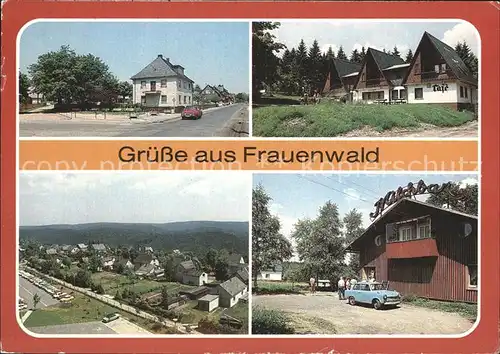 Frauenwald Thueringen Nordstrasse Rennsteig Wanderhuetten Teilansicht Milchbar Kat. Frauenwald