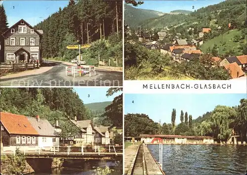 Glasbach Mellenbach OT Zirkel uebersicht Ernst Thaelmann Strasse Bad