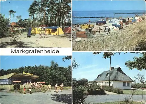 Markgrafenheide Zeltplatz Strand Gaststaette Krakus Strandweg Kat. Rostock Mecklenburg Vorpommern