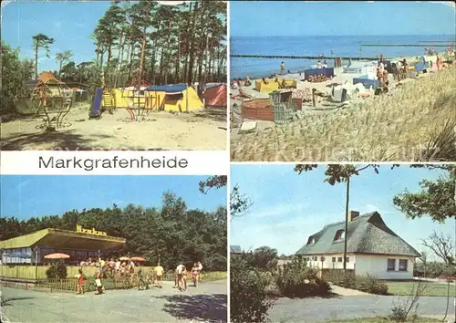 Markgrafenheide Zeltplatz Strand Gaststaette Krakus Strandweg Kat. Rostock Mecklenburg Vorpommern