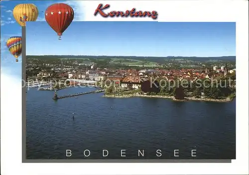 Konstanz Bodensee Fliegeraufnahme Kat. Konstanz