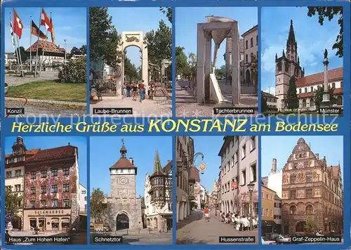 Konstanz Bodensee Haus Zum Hohen Hafen Schnetztor Hussenstrasse Muenster Kat. Konstanz