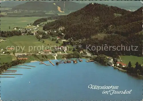 Unterburg Klopeinersee Fliegeraufnahme Kat. Kaernten