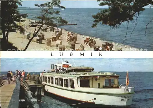 Lubmin Ostseebad Schiff Seeadler Stralsund Strand Kat. Lubmin