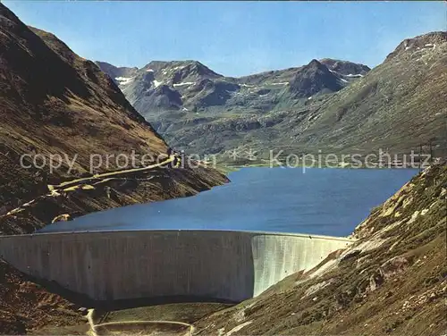 Lukmanierpass Stausee S. Maria  Kat. Lukmanier