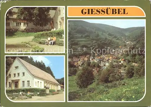 Giessuebel Schleusegrund Waldbaude Kulturhaus  Kat. Schleusegrund