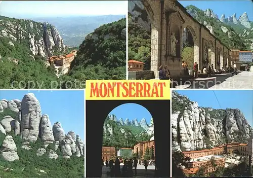 Montserrat Kloster Ortsansichten  Kat. Spanien