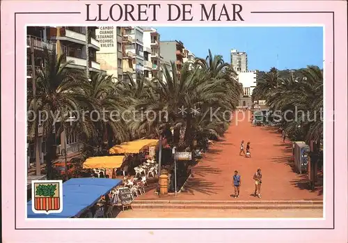 Lloret de Mar Paseo M.J. Verdaguer  Kat. Costa Brava Spanien