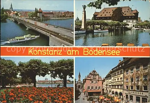 Konstanz Bodensee Bruecke Park Restaurant  Kat. Konstanz