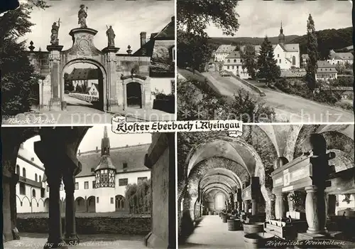 Eberbach Rheingau Kloster Barock Portal Weinkeltern  Kat. Eltville am Rhein