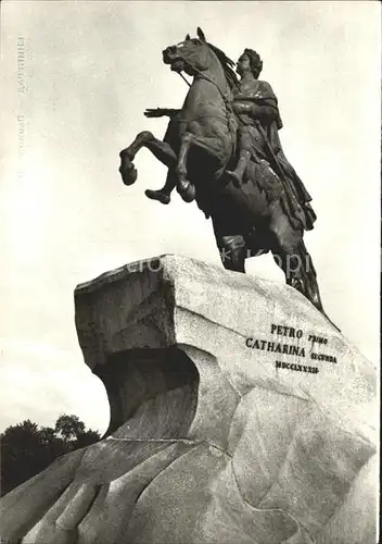 Leningrad St Petersburg Denkmal Petro  Kat. Russische Foederation