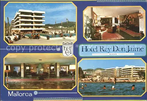 Santa Ponsa Mallorca Islas Baleares Hotel Rey Don Jaime Foyer Hallenbad Strand Kat. Calvia