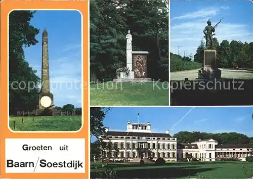 Soestdijk Obelisk Denkmal Schloss Kat. Baarn