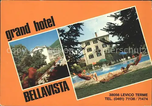 Levico Terme Grand Hotel Bellavista Swimmingpool Kat. Italien