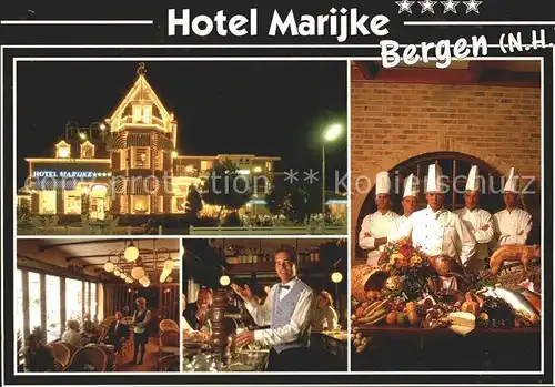 Bergen aan Zee Hotel Marijke Gaststube Bar Koeche Kat. Niederlande