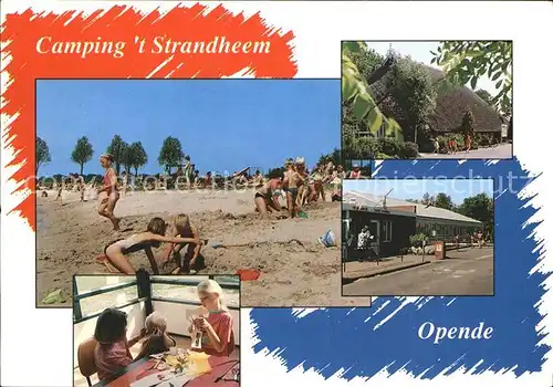 Opende Camping t Strandheem Strand Restaurant Kinderspielecke Kat. Opende