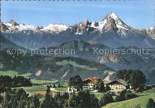 Salzburg Oesterreich Alpenhotel Zistelalm am Gaisberg Schoenfeldspitze Watzmann Kat. Salzburg