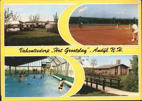 Andijk Vakantiedorp Het Grootslag Tennisplatz Hallenbad Bungalow Kat. Niederlande