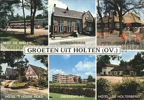 Holten Rijssen Rest De Wielen Gemeentehuis Hotel Hoog Holten Hotel t Loesse Hoes Diessenplas Hotel De Holterberg Kat. Rijssen Holten