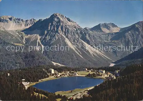 Arosa GR Obersee mit Schiesshorn Kat. Arosa