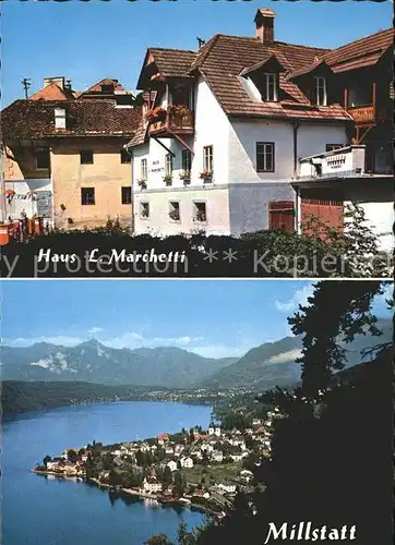 Millstatt Millstaettersee Haus L. Marchetti Fliegeraufnahme Kat. Millstatt Millstaetter See