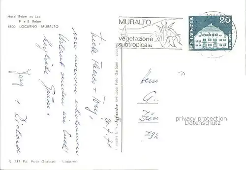 Locarno TI Rebers Park Muralto / Locarno /Bz. Locarno