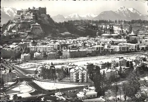 Salzburg Oesterreich Burg Winter Kat. Salzburg