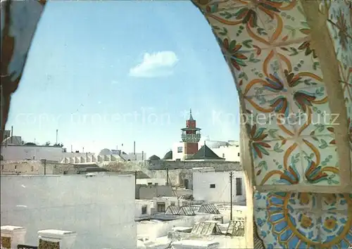 Tunesien Panorama Durchgang Denkmal Kat. Tunesien