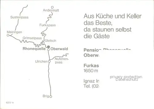 Oberwald VS Pension Rhonequelle Kat. Oberwald