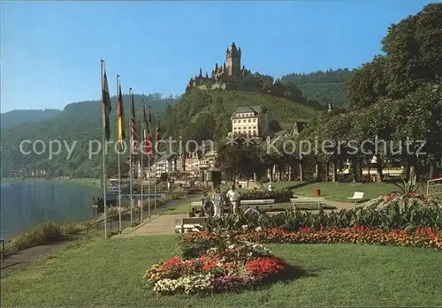 Cochem Mosel Moselpromenade Reichsburg Kat. Cochem