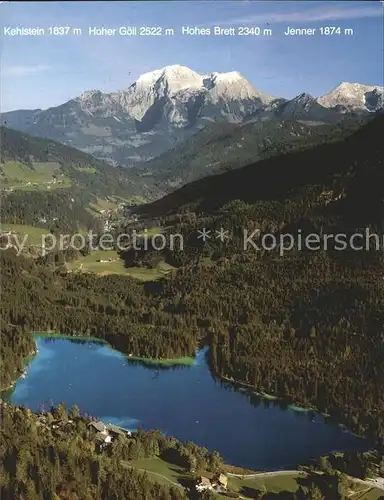 Hintersee Berchtesgaden Kehlstein Hoher Goell Hohes Brett Jenner Kat. Berchtesgaden