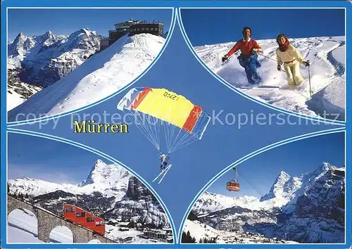 Muerren BE Berner Oberland Zahnradbahn Skigebiet Kat. Muerren
