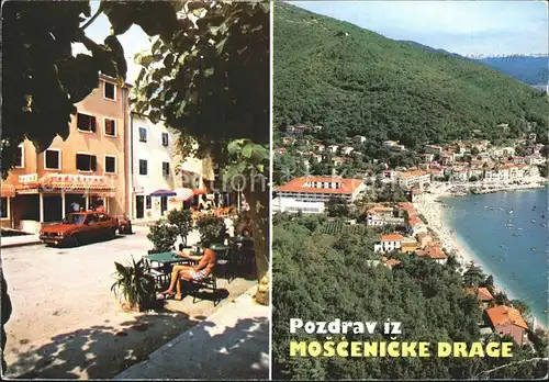 Moscenicka Draga Kroatien Meer Haeuser Wald Kat. Kroatien