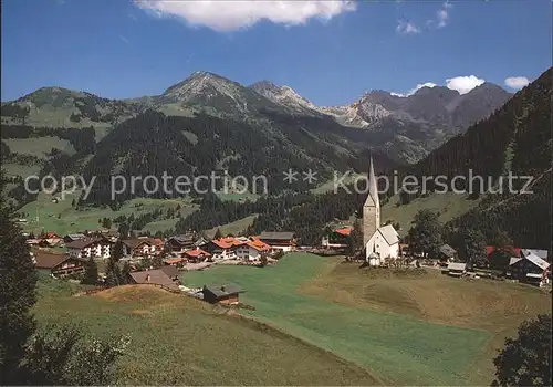 Mittelberg Kleinwalsertal Schuesser Hammerspitze Schafalpen Kat. Oesterreich