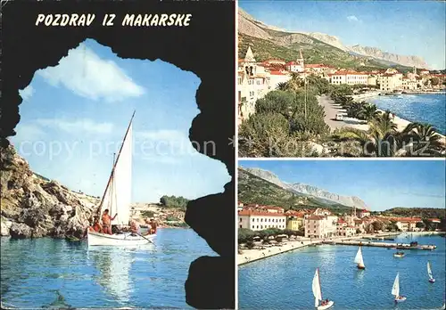 Makarska Dalmatien Hafen Boote  Kat. Kroatien