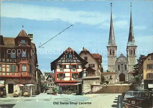 Lucerne Luzern Old Swiss Shop Kat. Luzern