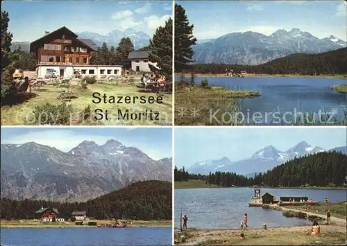 Moritz GR St Stazersee Strand / St Moritz /Bz. Maloja
