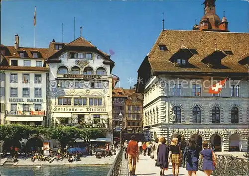 Luzern LU Rathaus Kornmarkt  Kat. Luzern
