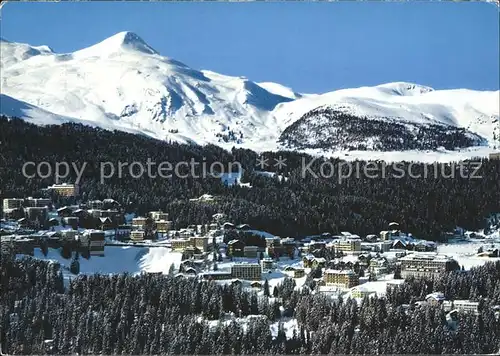 Arosa GR Gesamtansicht Brueggerhorn Kat. Arosa