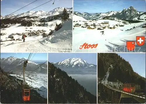 Stoos SZ Skigebiet Bergbahnen Winter Kat. Stoos