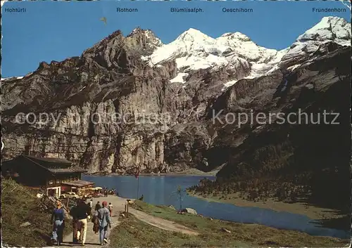 Kandersteg BE Berghotel Oeschinensee Rothorn Bluemlisalphorn Oeschihorn Kat. Kandersteg