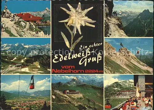 Nebelhorn Bergbahn Bergrestaurant Edelweiss Kat. Oberstdorf