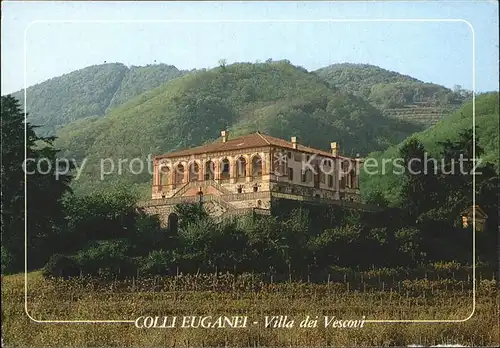 Colli Euganei Luvigliano Terme Bischofspalais Villa dei Vescovi Kat. Italien