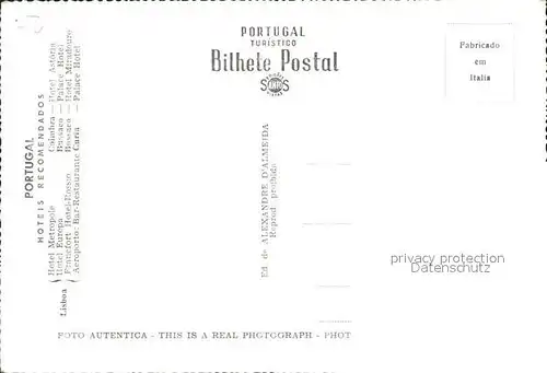 Portugal Bussaco Palace Hotel Astoria / Portugal /
