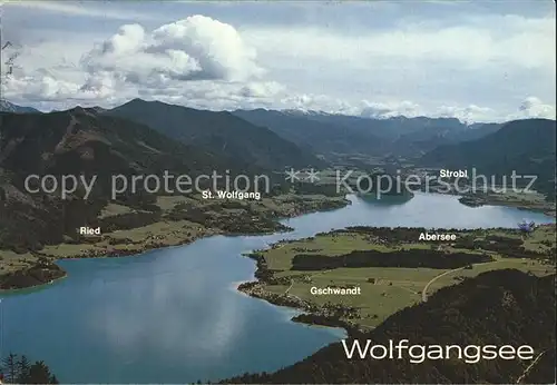 Wolfgangsee Salzkammergut Panorama Kat. Oesterreich