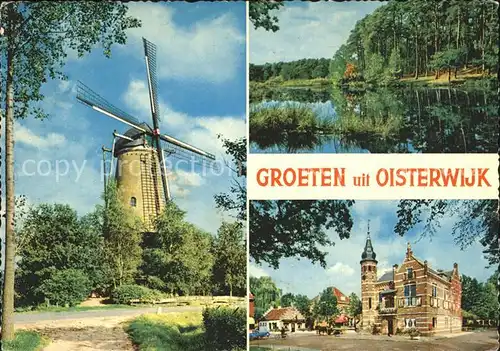 Oisterwijk Nordbrabant Windmuehle Teich  Kat. Oisterwijk
