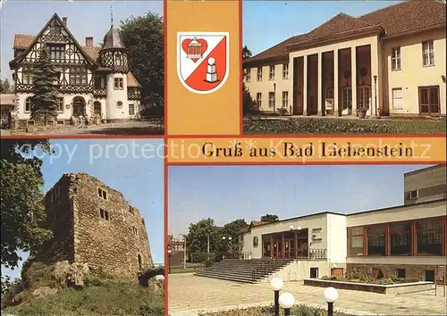 Liebenstein Bad Postamt Badehaus Burgruine Kulturhaus Kat. Bad Liebenstein